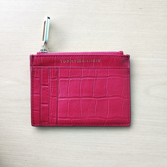 Tommy Hilfiger Handbags - Tommy Hilfiger croco leather zip card case